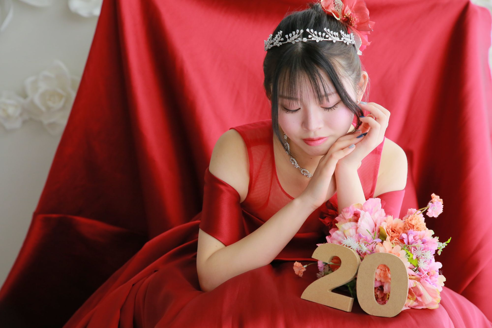 成人式振袖前撮り写真17